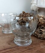 Lot de 4 verres gravés / Raisin / n°10008