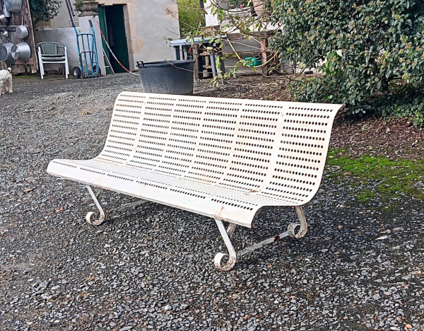 Banc vintage en métal n°10005