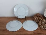 Lot de 3 assiettes a dessert en porcelaine n°10057