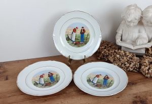 Lot de 3 assiettes " La semeuse " n°10094