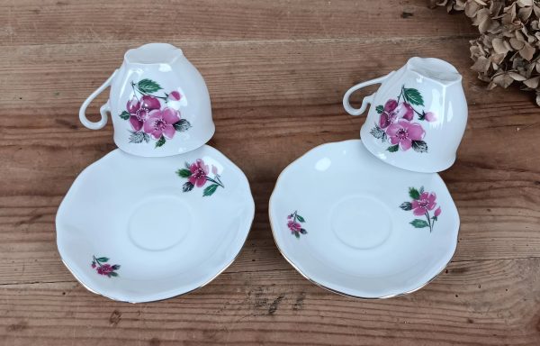 Lot de 2 tasses vintages en porcelaine n°10133