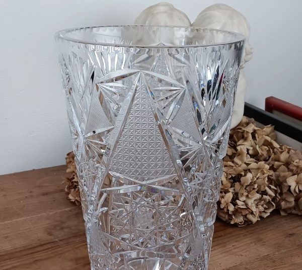 Grand vase en cristal de Bohème n°10140