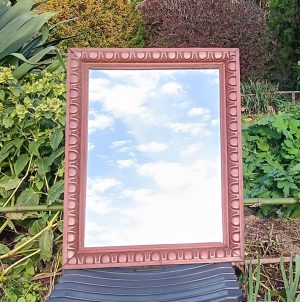 Miroir vintage en bois sculpté n°10155