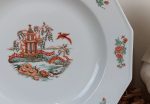 Ancien plat japonisant en porcelaine de Limoges n°10185