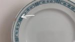 Ancien plat en faïence / MDL / Pasteur n°10196