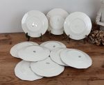 Lot de 10 anciennes assiettes a dessert Badonviller n°10240