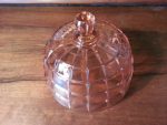 Ancienne cloche a fromage rose  n°286