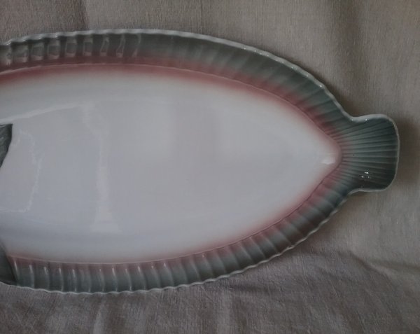 Plat a poisson / vintage / Sarreguemines / n°9033