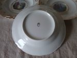 Lot 6 assiettes creuses  / porcelaine royal / n°9024