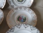 Lot 6 assiettes creuses  / porcelaine royal / n°9025