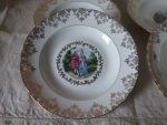 Lot 6 assiettes creuses  / porcelaine royal / n°9025