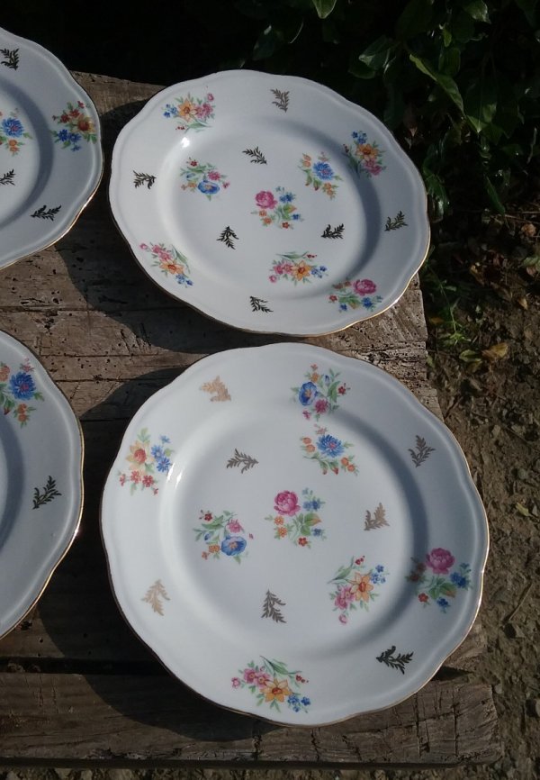 Lot 6 assiettes a dessert / Limoges / n°8991