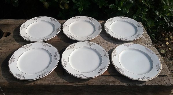 Lot 6 assiettes a dessert / Lunéville / n°8994