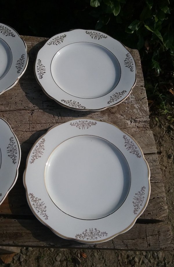 Lot 6 assiettes a dessert / Lunéville / n°8995