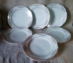 Lot 6 assiettes plates  / Lunéville / n°9013