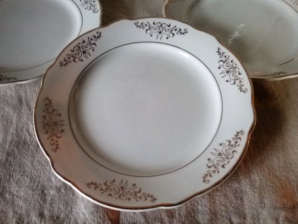 Lot 6 assiettes plates  / Lunéville / n°9013