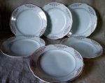 Lot 6 assiettes plates  / Lunéville / n°9013