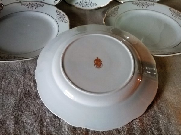 Lot 6 assiettes plates  / Lunéville / n°9013