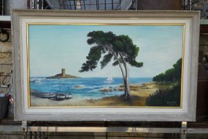 Tableau / Huile sur toile / Bord de mer / Gaudin / n°5014