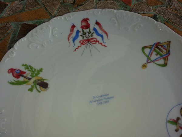 Assiette bi-centenaire révolution Limoges n°466