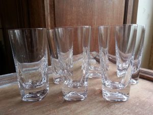 6 grands verres cristal de Sévres n°474