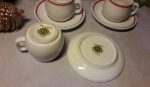 Lot de 3 tasses vintages / bistrot / Lobjoy / n°5056