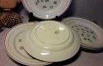 Lot de 6 assiettes plates  / Lunéville / Vintage / n°5042