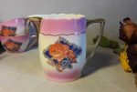 Ancien service a café / rose / fleur / complet / n°5095