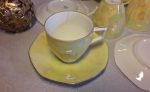 Service a café vintage / Jaune / Porcelaine / n°5097