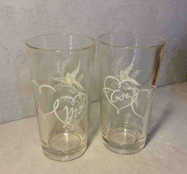 Paire de verres / Vintage / Toi et moi / n°5259