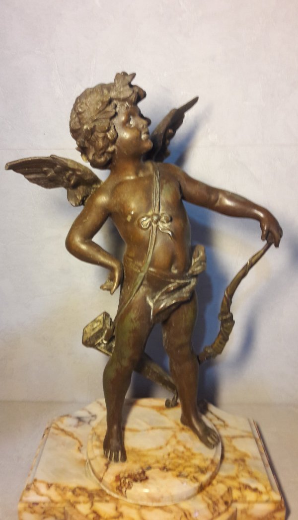 Ancienne statue / Cupidon / Marbre / n°5460