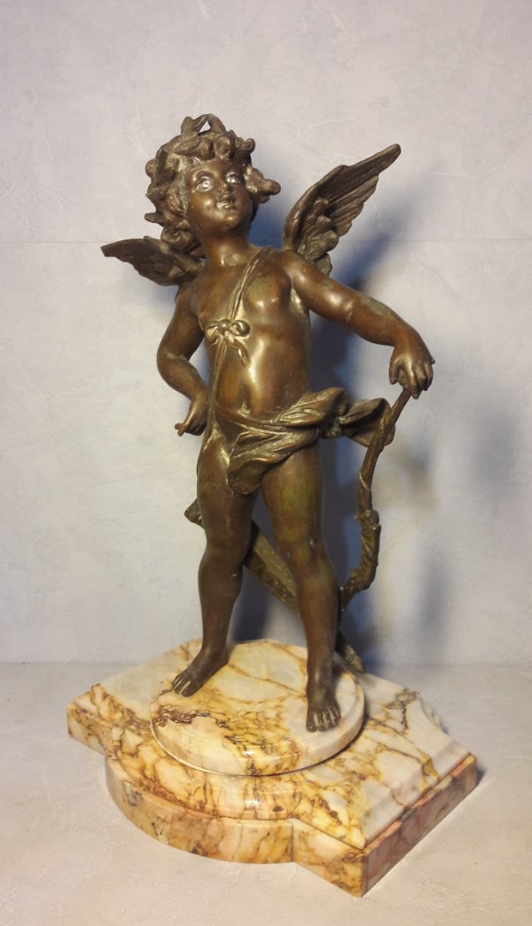 Ancienne statue / Cupidon / Marbre / n°5460