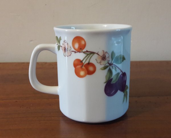 Mug / Tasse / Vintage / Pommes / Prunes / n°5704