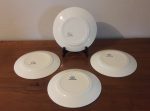 Lot de 4 assiettes plates / Vintage / Badonviller / n°6091