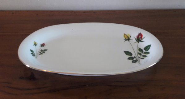 Plat vintage / roses / Winterling / n°6366