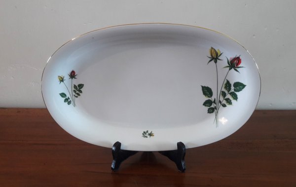 Plat vintage / roses / Winterling / n°6366