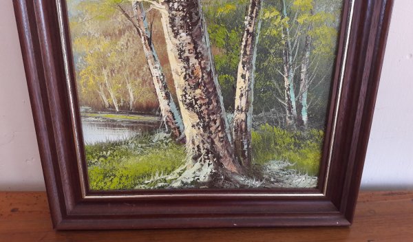 Peinture / Huile sur toile / forêt / n°6411