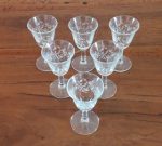 Lot de 6 verres a pied n°6388