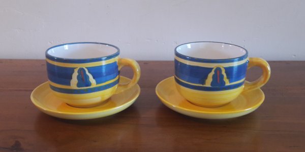 Paire de grandes tasses n°6595