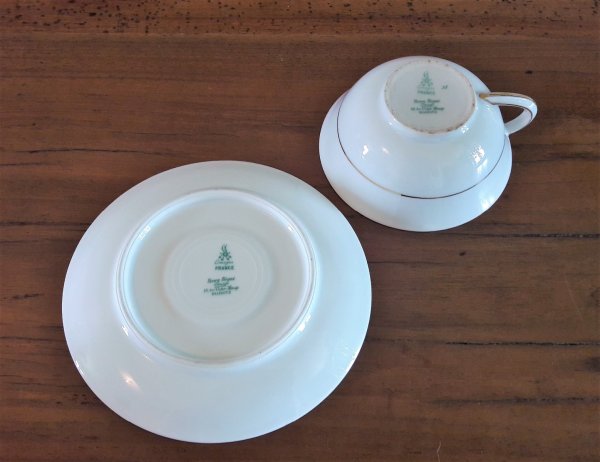 Lot de 6 grandes tasses Limoges n°6552