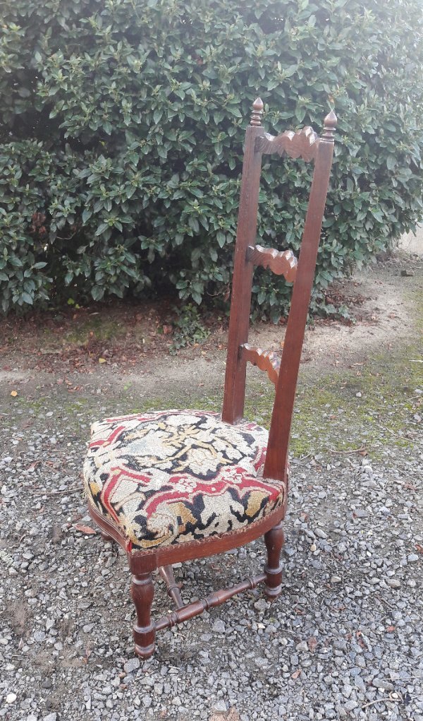 Ancienne chaise / Liseuse / nourrice / chêne / n°6650