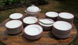 Lot 6 anciennes assiettes a soupe Limoges n°6623