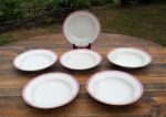 Lot 6 anciennes assiettes a soupe Limoges n°6623