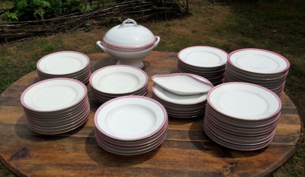 Lot 6 anciennes assiettes plates  Limoges n°6624