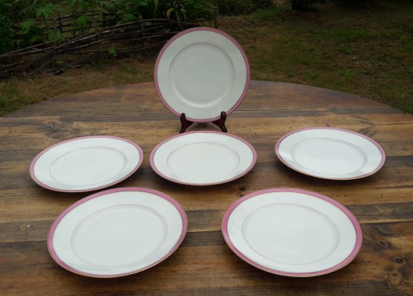 Lot 6 anciennes assiettes plates  Limoges n°6624