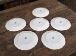 Lot 6 assiettes a dessert / Vintage / Arcopal / n°7047