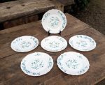 Lot 6 assiettes a dessert / Vintage / Arcopal / n°7049