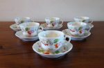 Lot de 6 tasses a café vintages / Italy / n°7243