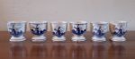 Lot de 6 coquetiers / Moulin / Delft / n°7109