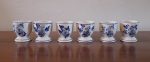 Lot de 6 coquetiers / Moulin / Delft / n°7109